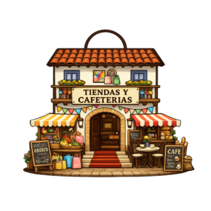 Tiendas y Cafeterías
